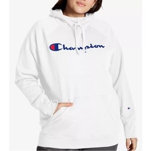 Champion white hoodie sweatshirt 1x